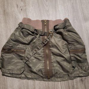 vintage designer da-nang army goth style mini skirt